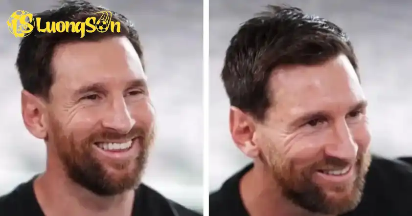 Messi luôn tỏ ra khiêm tốn trong suốt buổi phỏng vấn (Ảnh: Tribuna). Messi luôn tỏ ra khiêm tốn trong suốt buổi phỏng vấn