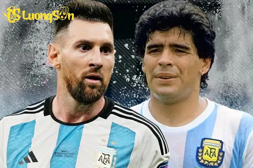 Messi cho rằng Maradona luôn là GOAT trong lòng anh (Ảnh: The Sun). Messi cho rằng Maradona luôn là GOAT trong lòng anh