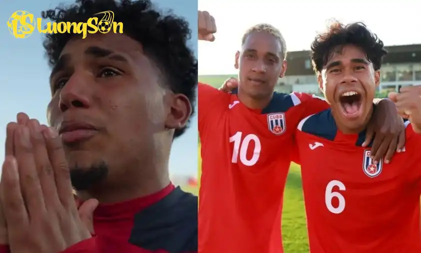 Cầu thủ U20 Cuba khóc vì vui sướng với điểm số lịch sử của đội nhà tại một kỳ World Cup U20. Cầu thủ U20 Cuba khóc vì vui sướng với điểm số lịch sử của đội nhà tại một kỳ World Cup U20.